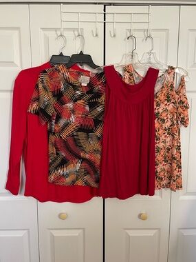 BUNDLE!! 4 Vibrant Tops - Size Medium